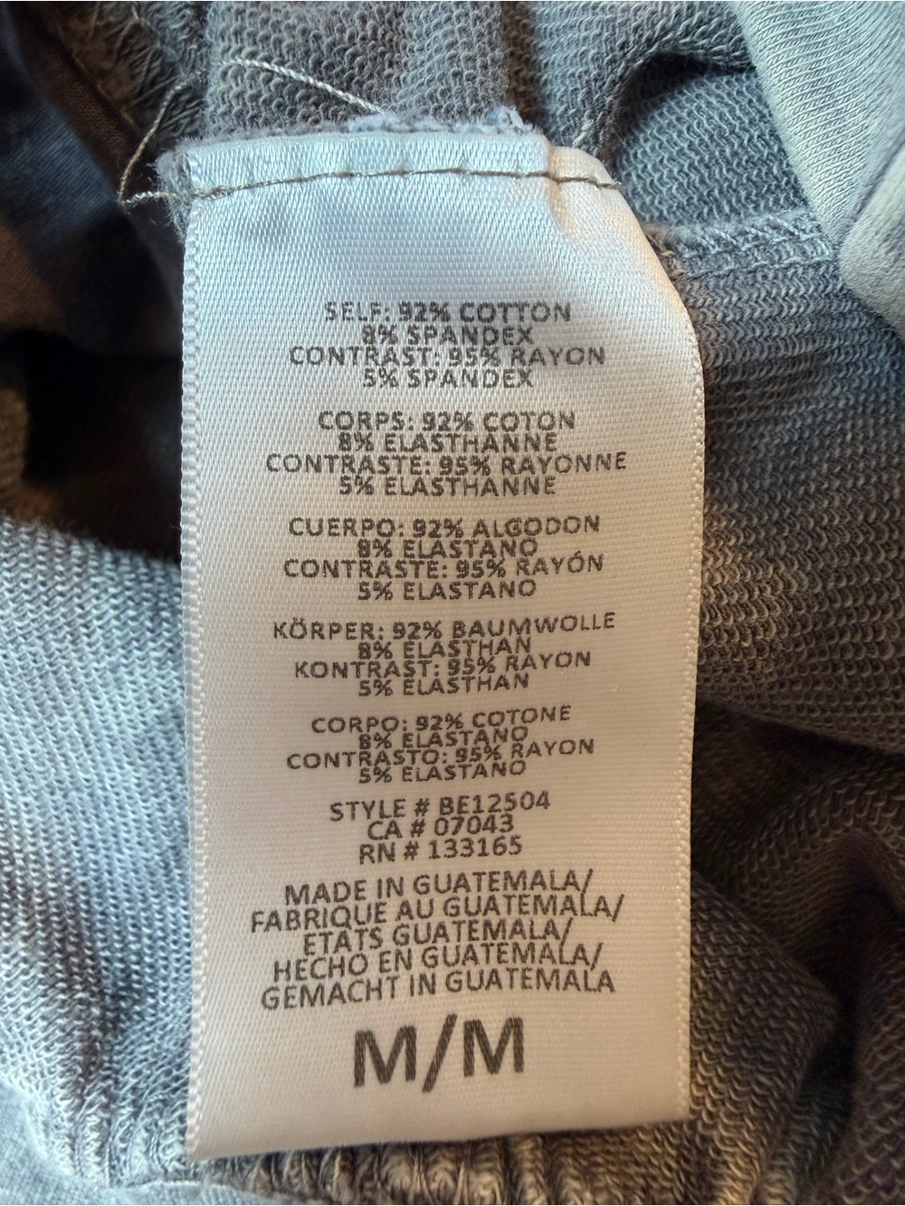 Eri & Ali Anthropologie Weckerlie Scalloped Sweatshirt Mineral Wash Gray SZ Med - Picture 7 of 7
